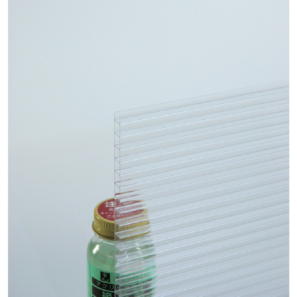 光 ポリカ中空ボード 透明 910×1820×6 メーカー直送 ▼返品・キャンセル不可[他商品との同時購入不可]