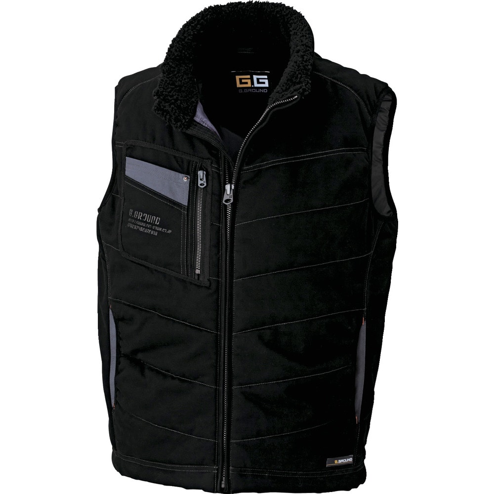 5106 防寒ベスト ブラック L 51064L メーカー直送 ▼返品・キャンセル不可[他商品との同時購入不可]