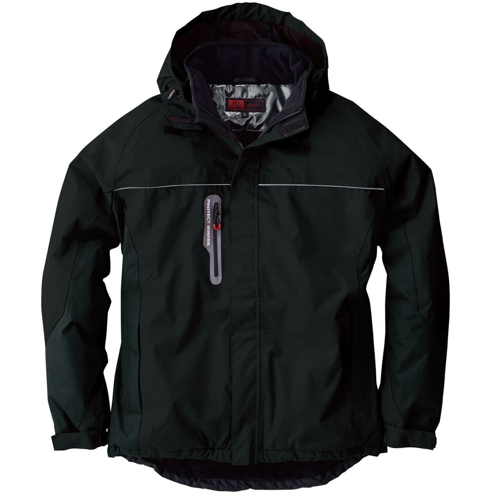 44403 防水防寒ブルゾン ブラック L  メーカー直送 ▼返品・キャンセル不可[他商品との同時購入不可]