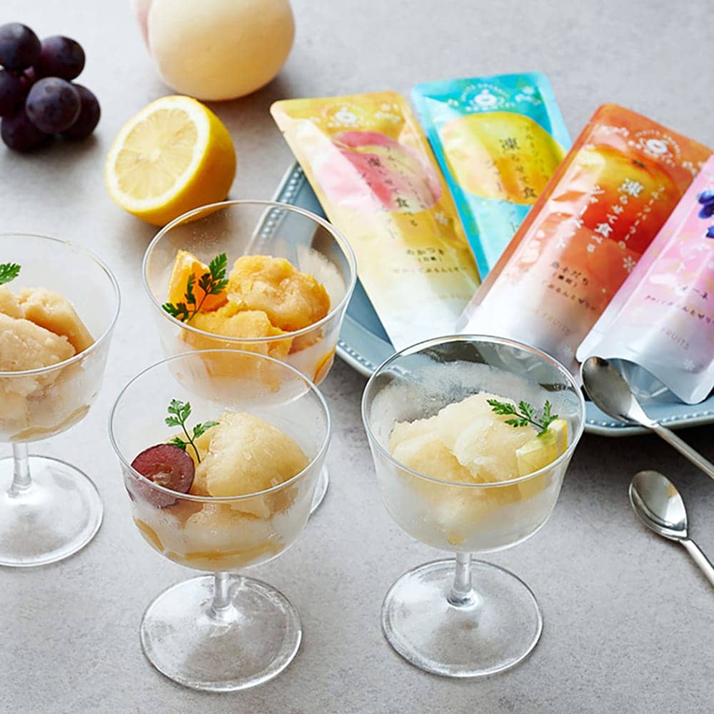 ◆凍らせて食べるシャーベット彩果しずく10袋×1箱 ◇【直送品】 返品・キャンセル・他商品と同時購入は不可