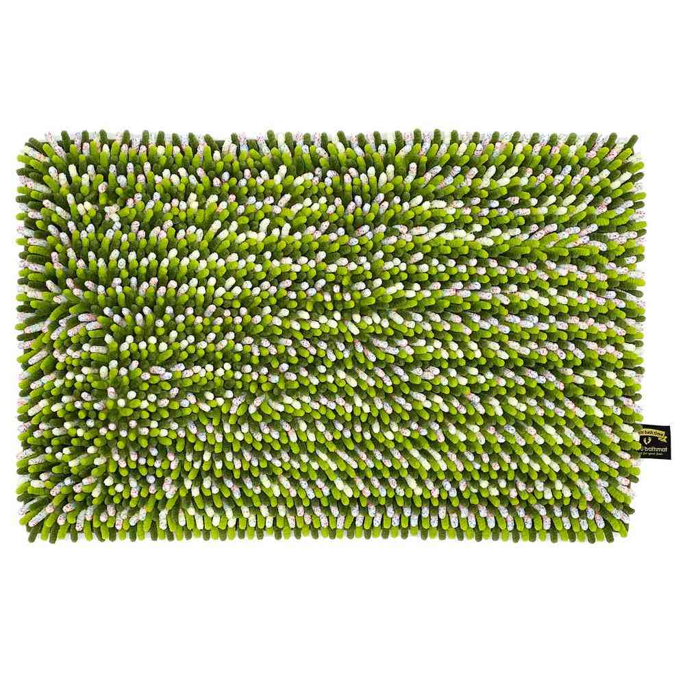 藤栄 MOFU モフ バスマット M 60×40cm オリーブ MF-002