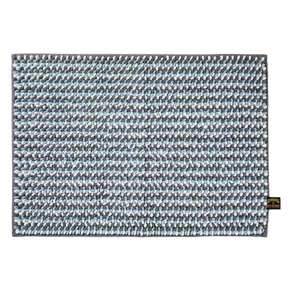 藤栄 MOFU モフ バスマット pocotto ポコット M 60×40cm ソーダ MF-009