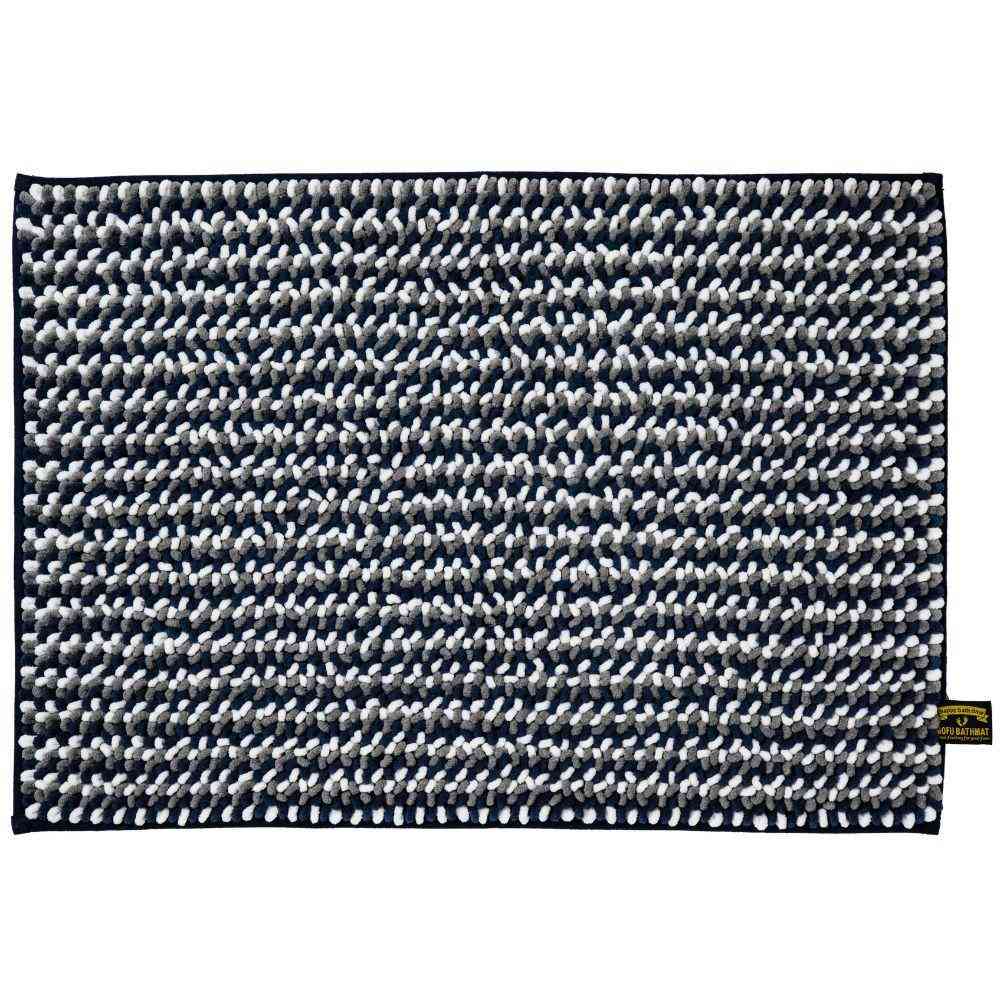 藤栄 MOFU モフ バスマット pocotto ポコット L 70×50cm ブルーベリー MF-013