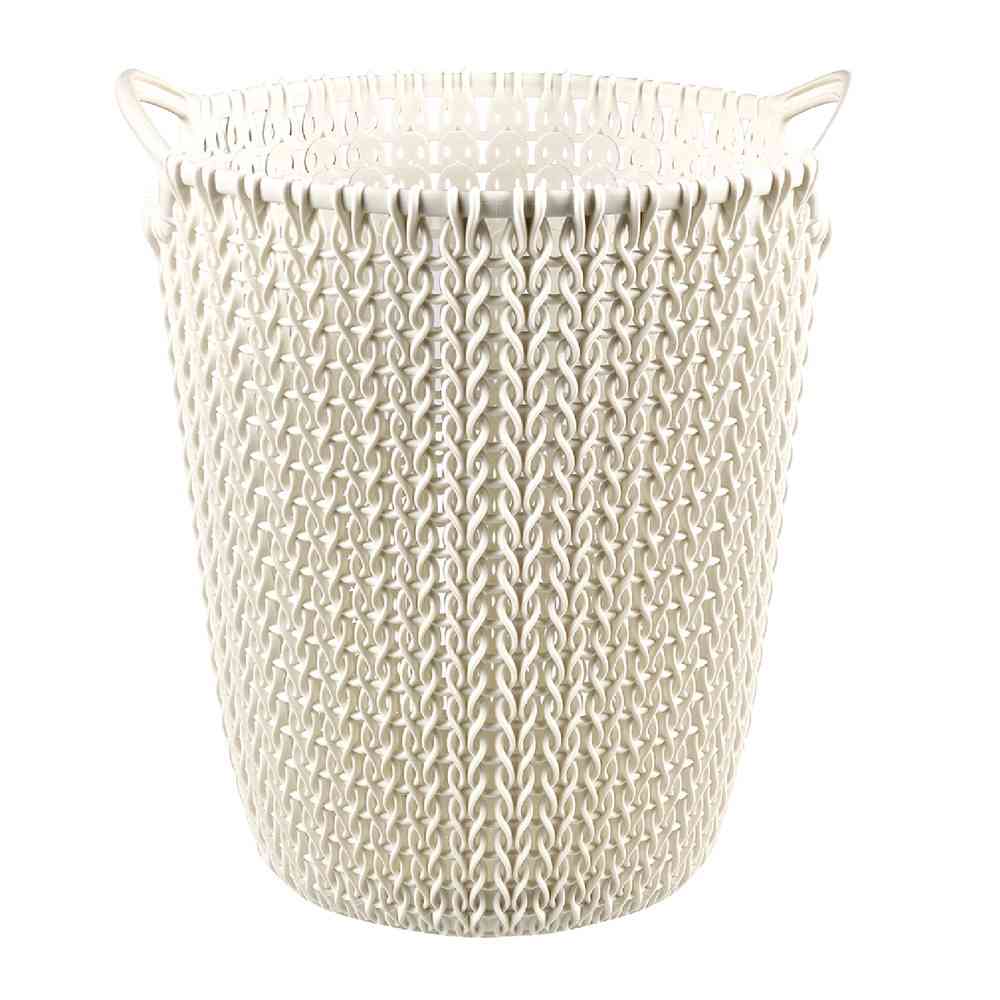 藤栄 Knit（ニット） ダストボックス 7L ホワイト CV-014
