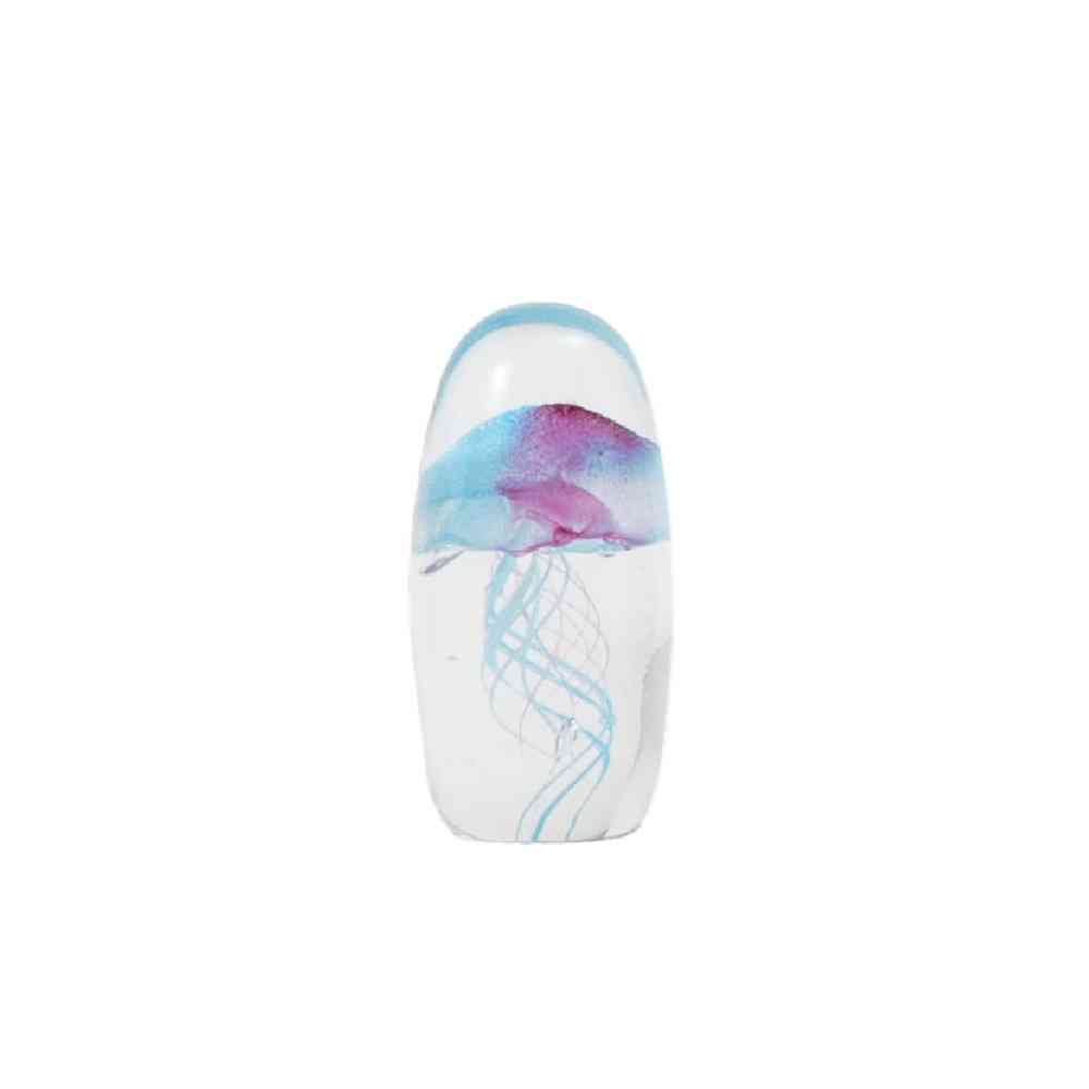 藤栄 ガラスインテリアオブジェ（Glass interior objects） クラゲ S ピンク