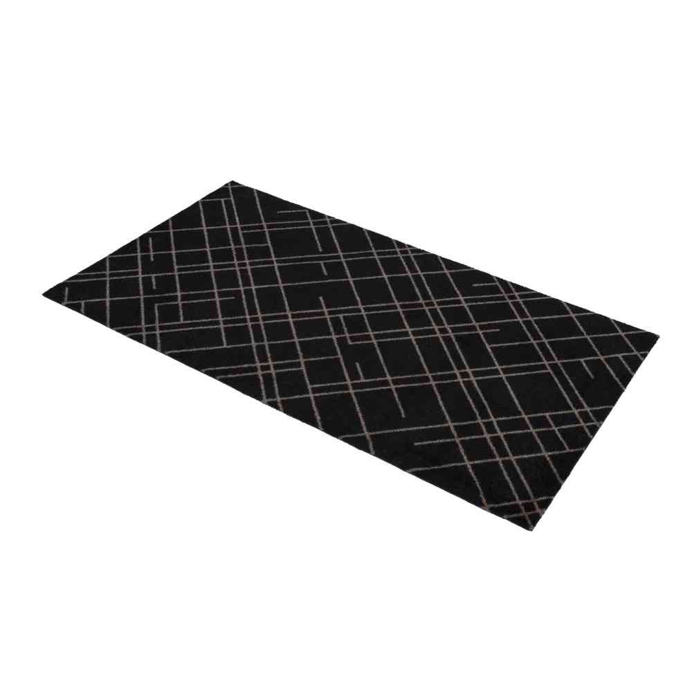 藤栄 tica copenhagen（チカ コペンハーゲン） フロアマット 67×120 LINES Black／Sand