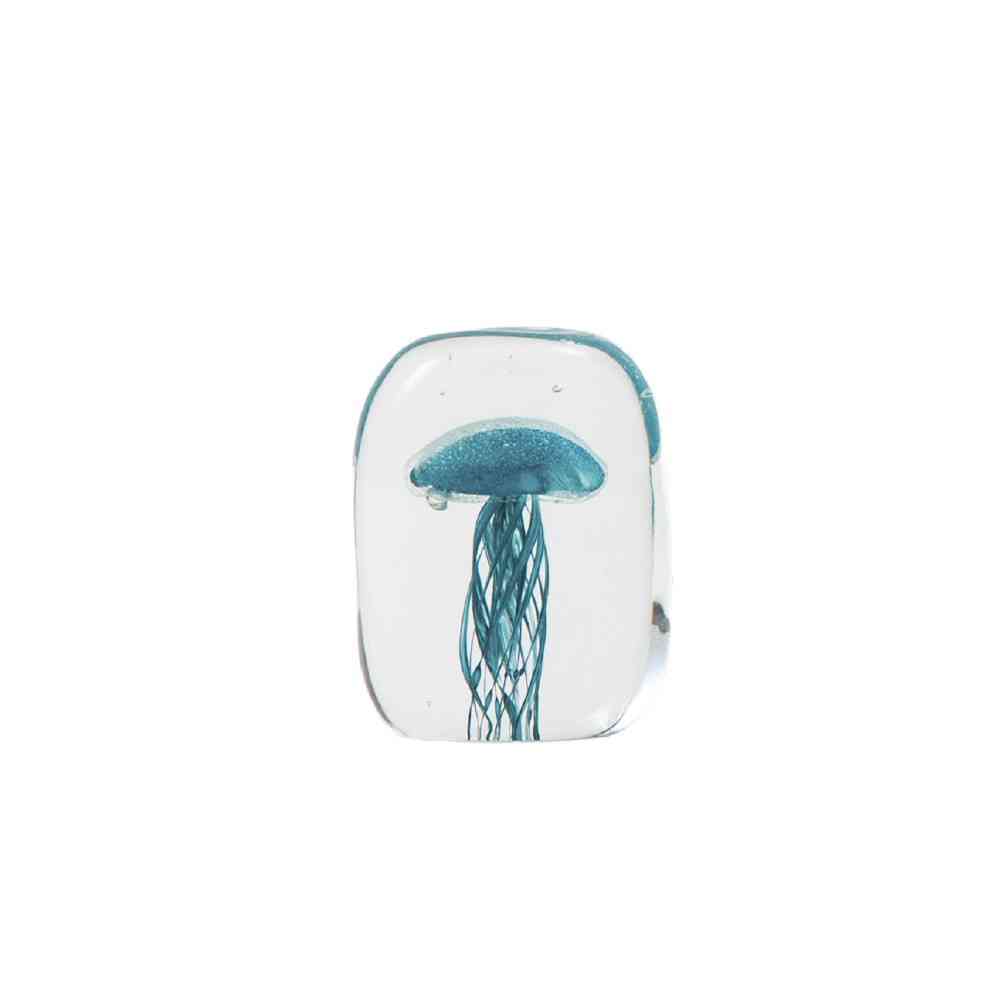 藤栄 ガラスインテリアオブジェ（Glass interior objects） クラゲ M グリーン