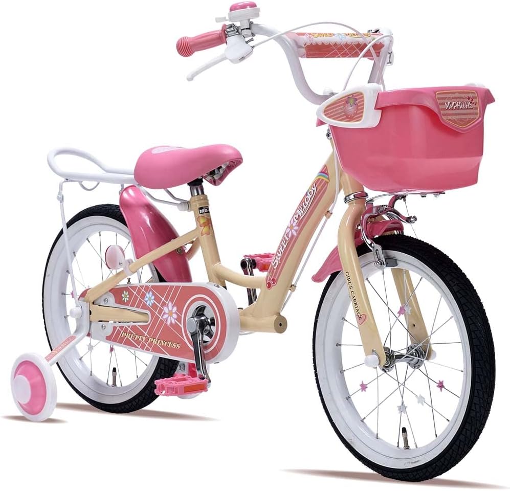 幼児用自転車 16インチ かご・補助輪付き MD-12 メーカー直送▼返品・キャンセル不可【他商品との同時購入不可】