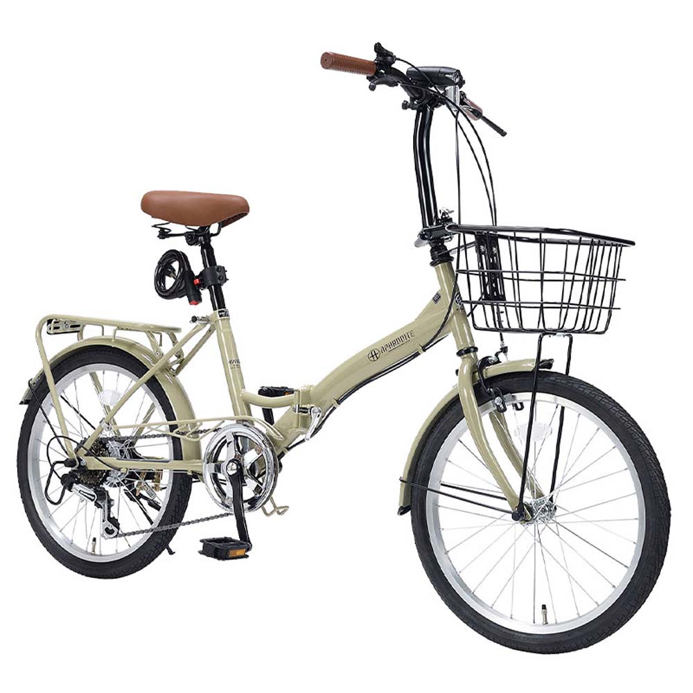 折りたたみ自転車 6段変速 オールインワン MF209 メーカー直送▼返品・キャンセル不可【他商品との同時購入不可】