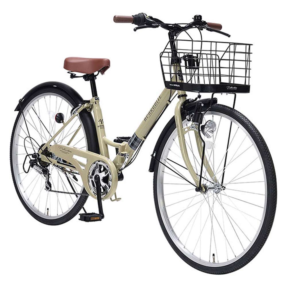 折りたたみシティサイクル 6段変速 肉厚チューブ MC507 メーカー直送▼返品・キャンセル不可【他商品との同時購入不可】