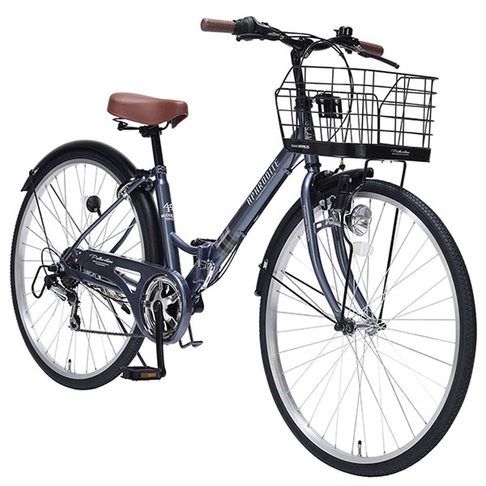 折りたたみシティサイクル 6段変速 肉厚チューブ MC507 メーカー直送▼返品・キャンセル不可【他商品との同時購入不可】