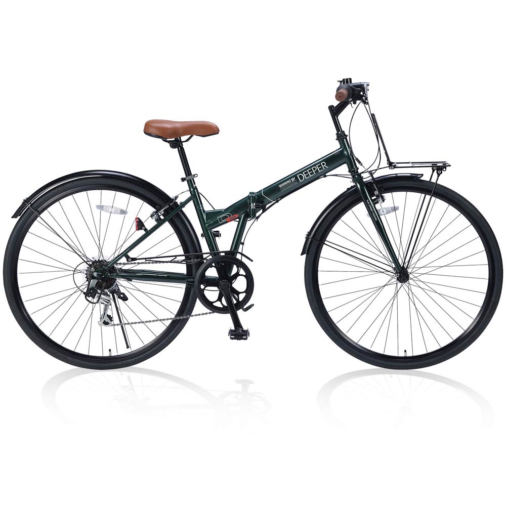 折りたたみシティクロス 6段変速 フロントキャリア DE601 メーカー直送▼返品・キャンセル不可【他商品との同時購入不可】