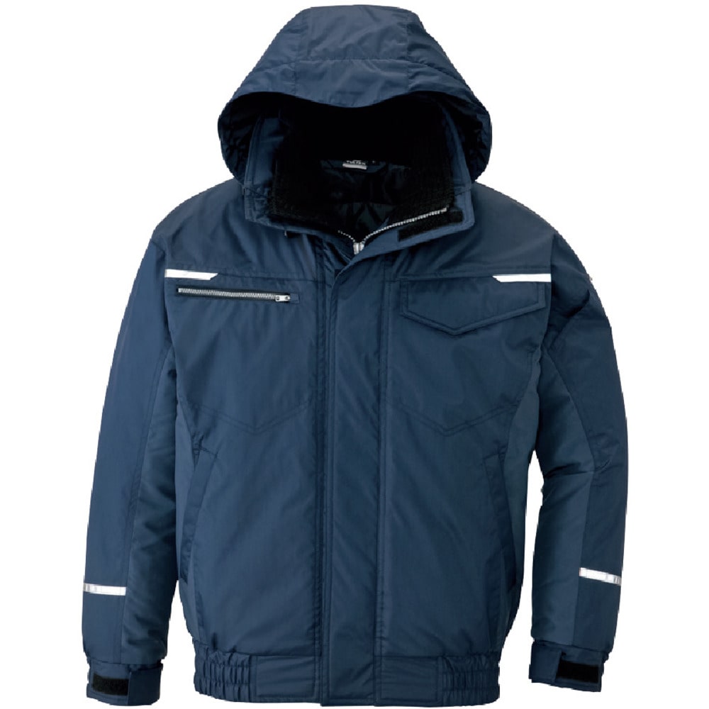 制電防寒ブルゾン ネイビー AZ9366008M メーカー直送 ▼返品・キャンセル不可[他商品との同時購入不可]