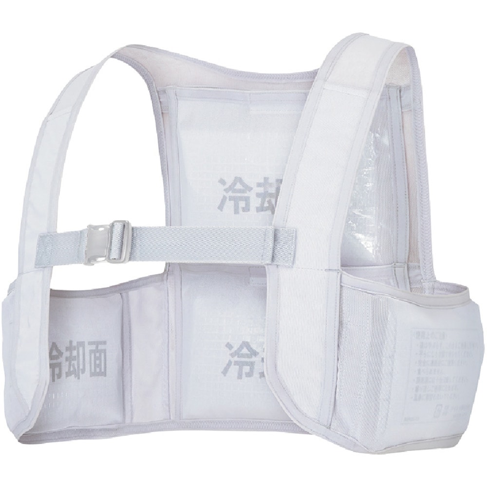 アイスベスト（アイスパック4個付） シルバーグレー XL メーカー直送 ▼返品・キャンセル不可【他商品との同時購入不可】