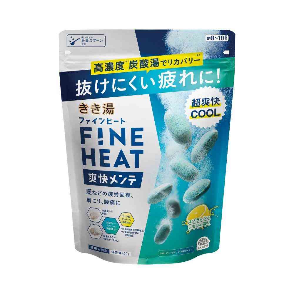 [医薬部外品]アース製薬 きき湯 ファインヒート 爽快メンテ 400g