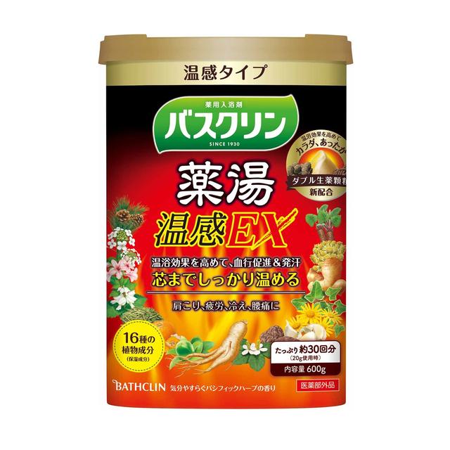 [医薬部外品]バスクリン 薬湯 温感EX 気分やすらぐパシフィックハーブの香り 600g