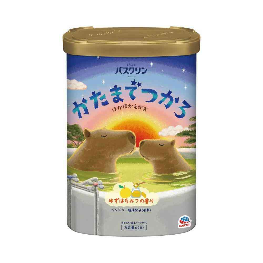 [医薬部外品]アース製薬 バスクリン かたまでつかろ ゆずはちみつの香り 600g（約20回分）