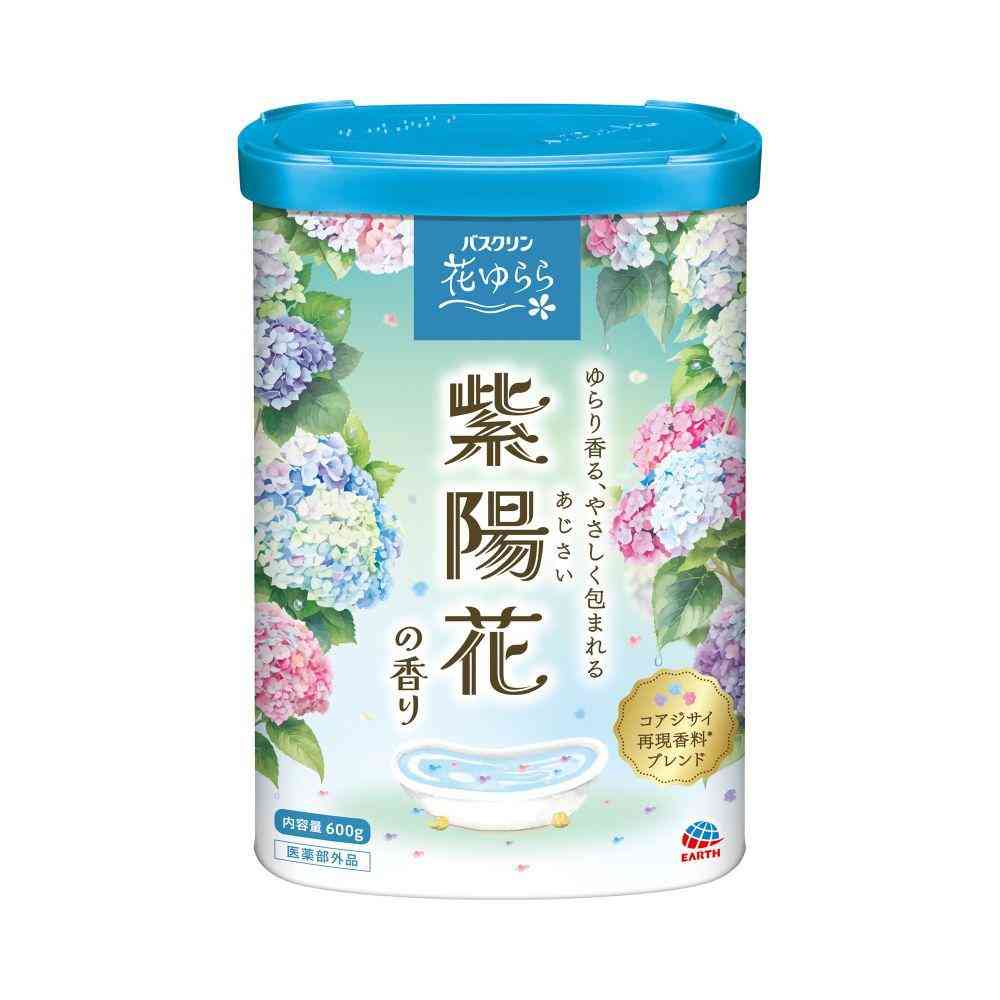 [医薬部外品]アース製薬 バスクリン 花ゆらら 紫陽花の香り 600g