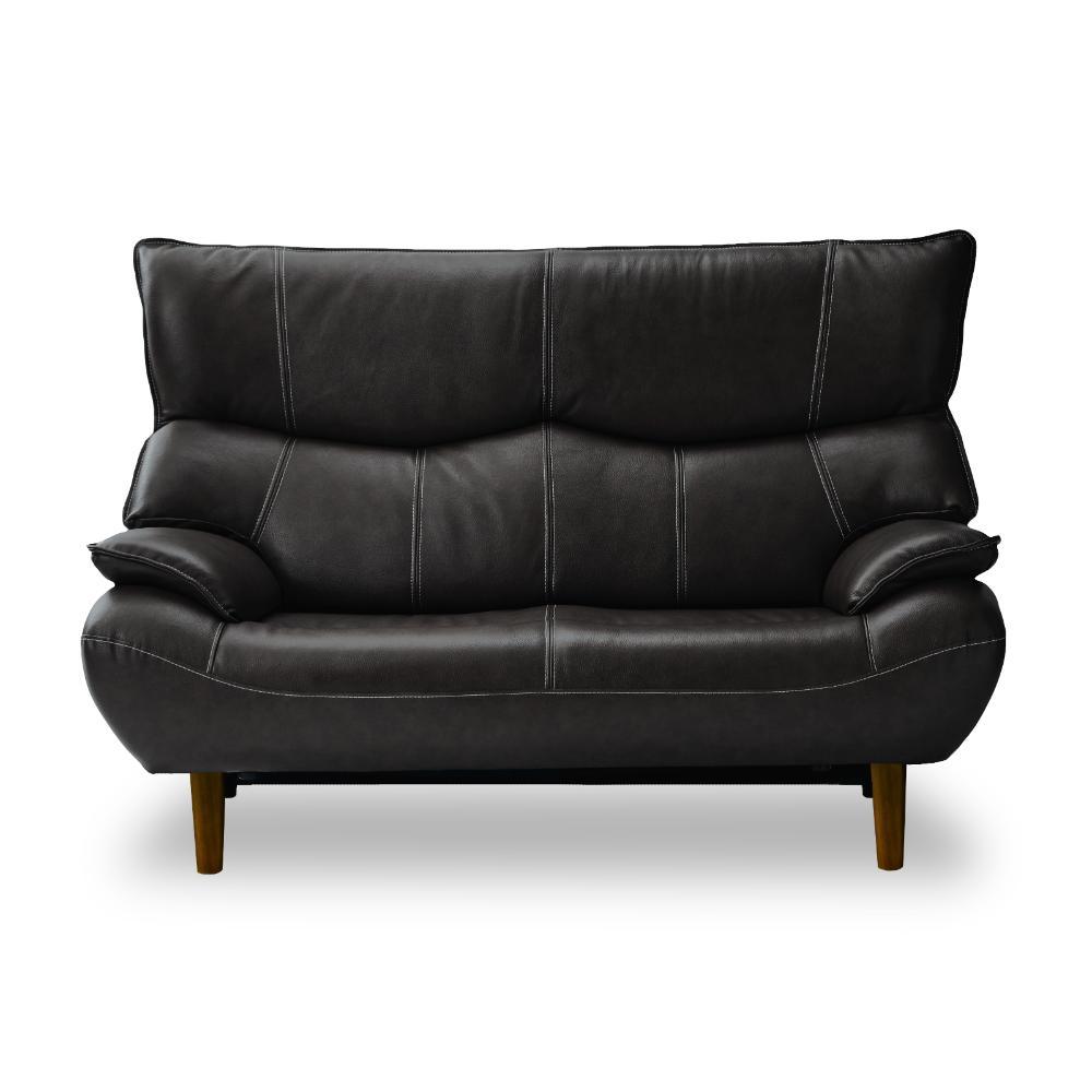 2人掛けソファ マリアン ブラック 290599 メーカー直送 ▼返品・キャンセル不可【他商品との同時購入不可】