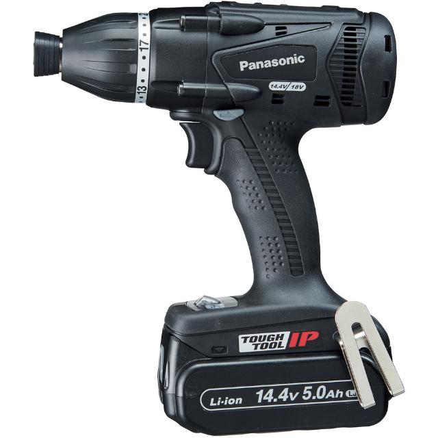 Panasonicデュアルマルチインパクトドライバー14.4V5.0Ah黒 【直送品】 返品・キャンセル・他商品と同時購入は不可