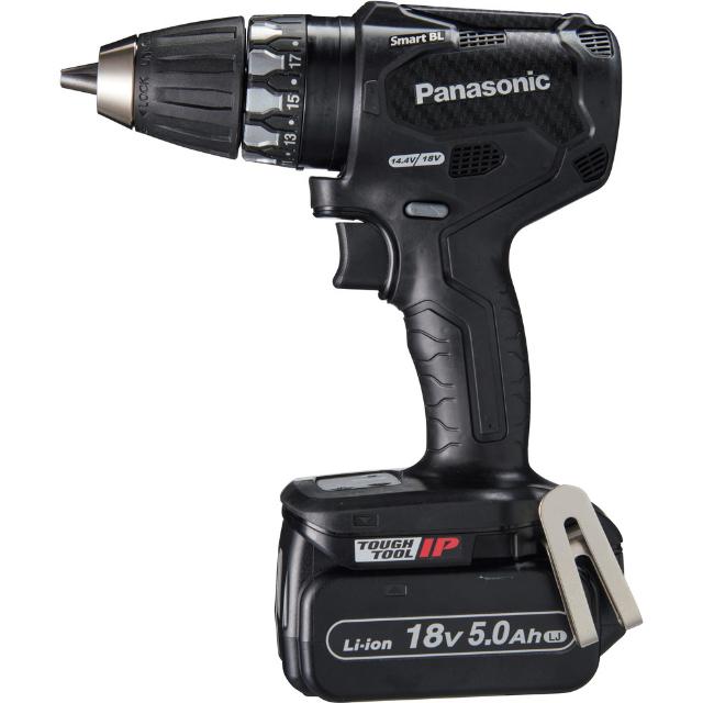 Panasonic デュアル 18V5.0Ah 充電式ドリルドライバー 黒 【直送品】 返品・キャンセル・他商品と同時購入は不可