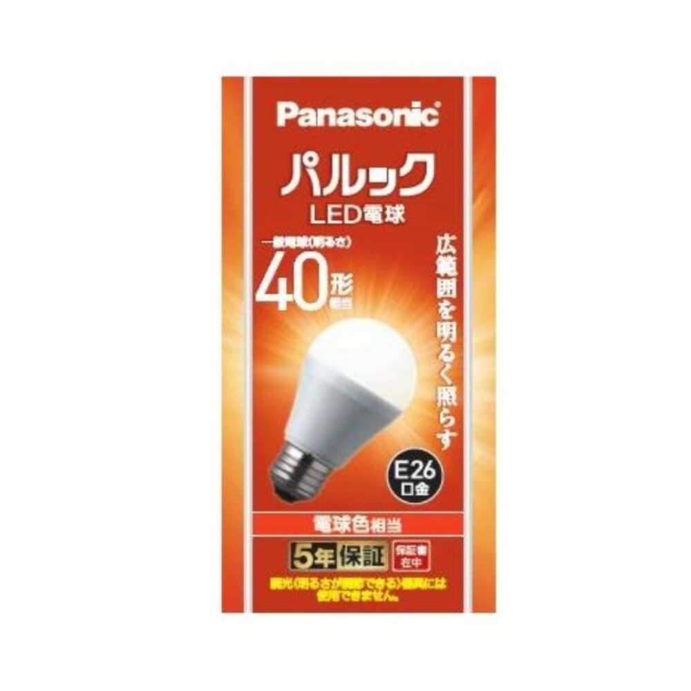 パナソニック Panasonic パルックＬＥＤ LED電球 40形 電球色 広配光 LDA4LGK4