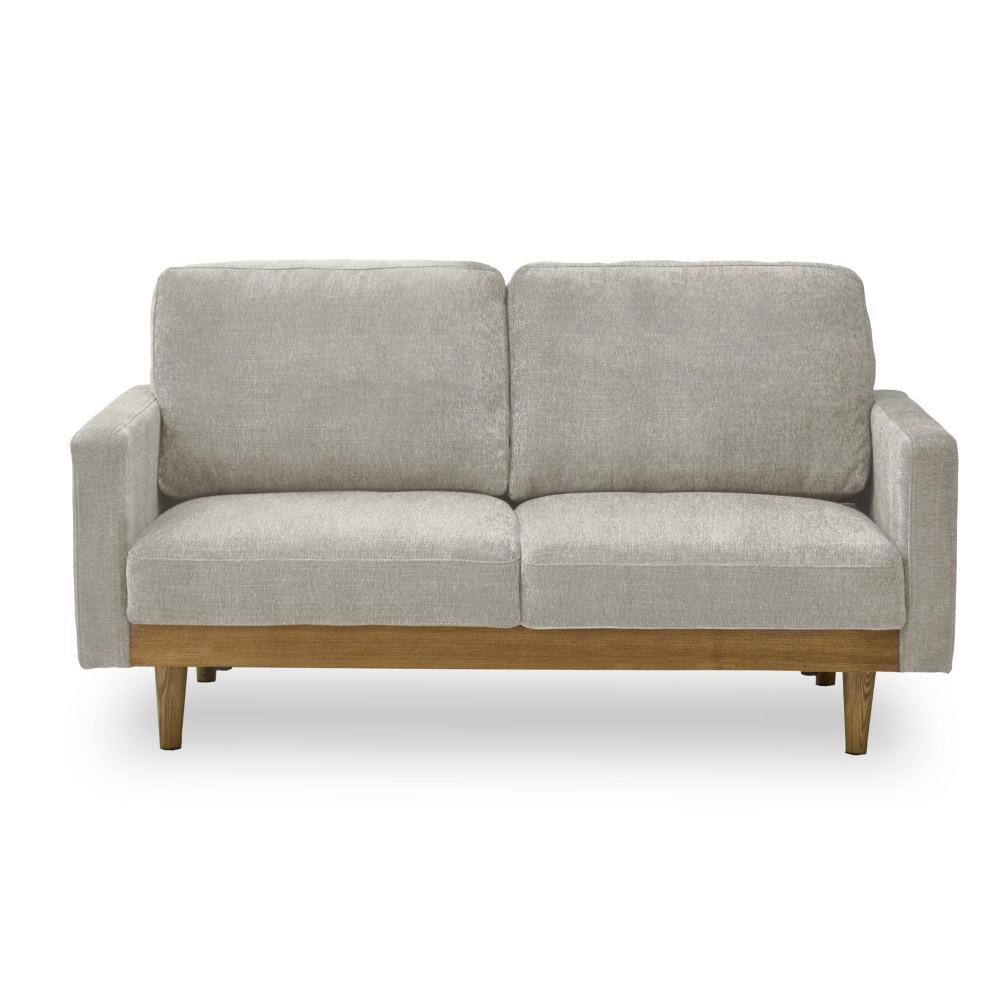 2人掛けソファ シュリンプ グレー 315039 メーカー直送 ▼返品・キャンセル不可【他商品との同時購入不可】