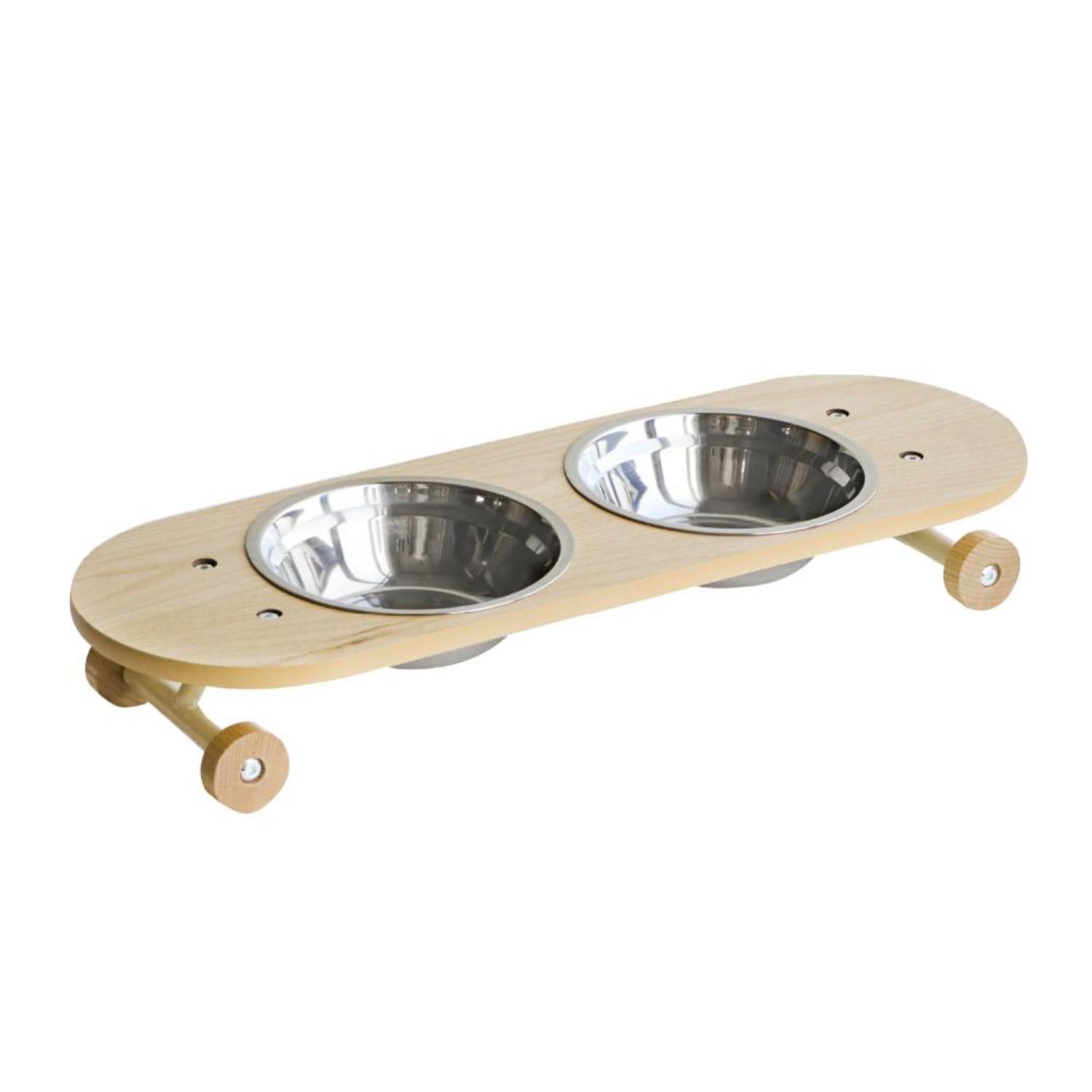 ペット用エサ皿 スケートプレート ナチュラル 大 352914 メーカー直送 ▼返品・キャンセル不可[他商品との同時購入不可]