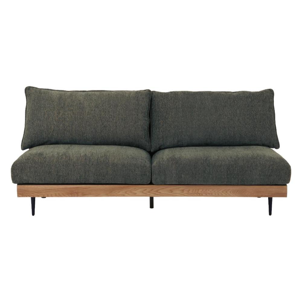 3人掛けソファ アリシア グリーン メーカー直送 ▼返品・キャンセル不可【他商品との同時購入不可】