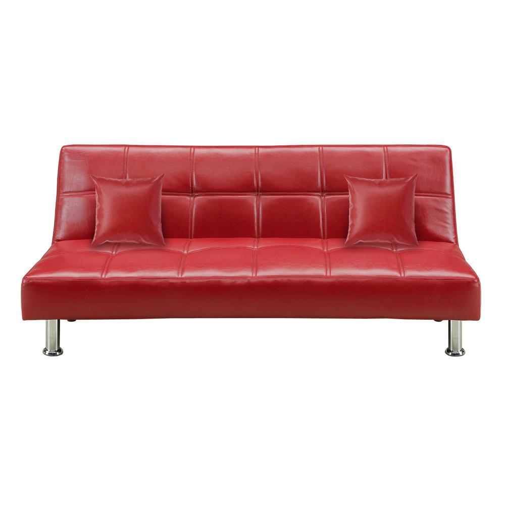 ソファベッド ネロ2 レッド 378995 メーカー直送 ▼返品・キャンセル不可【他商品との同時購入不可】