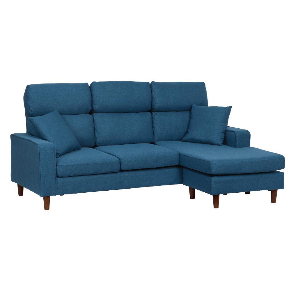 カウチソファ ルピア4 ブルー 393462 メーカー直送 ▼返品・キャンセル不可【他商品との同時購入不可】