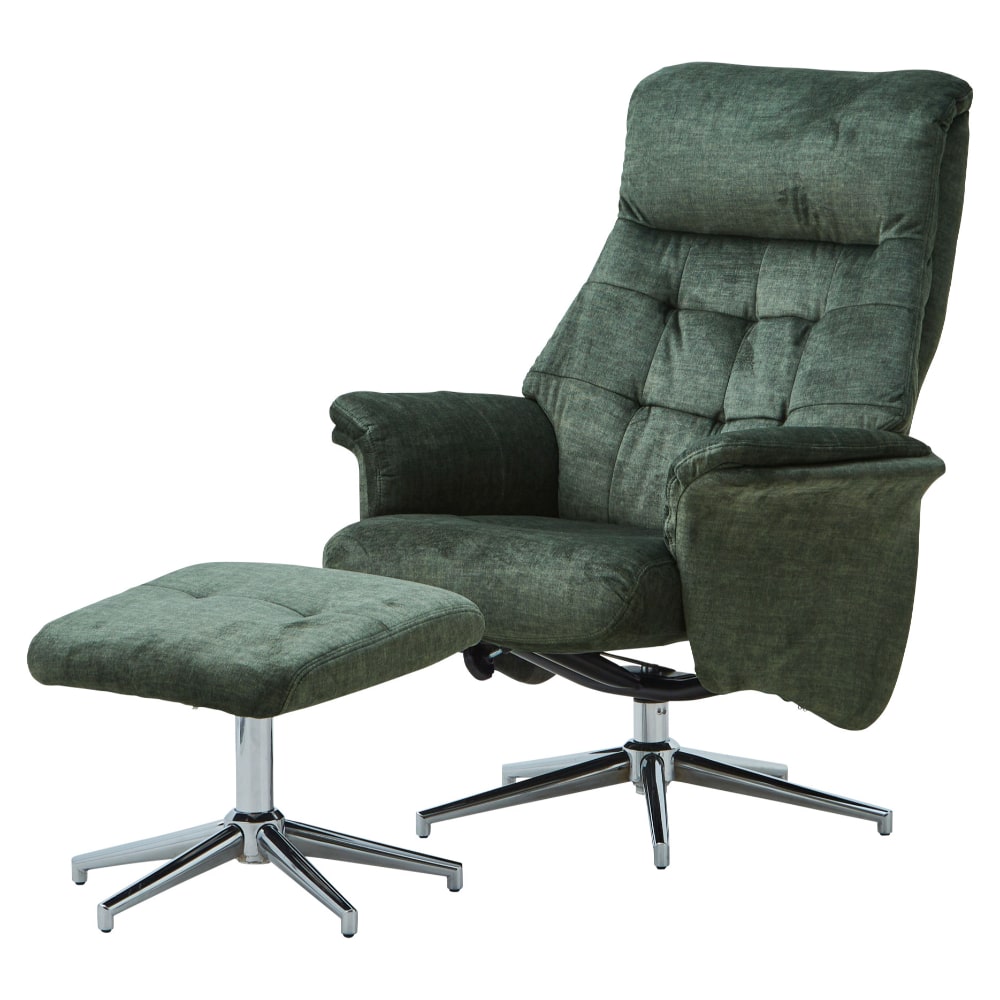 リクライナー ドルフィン ファブリック グリーン 【直送品】 返品・キャンセル・他商品と同時購入は不可