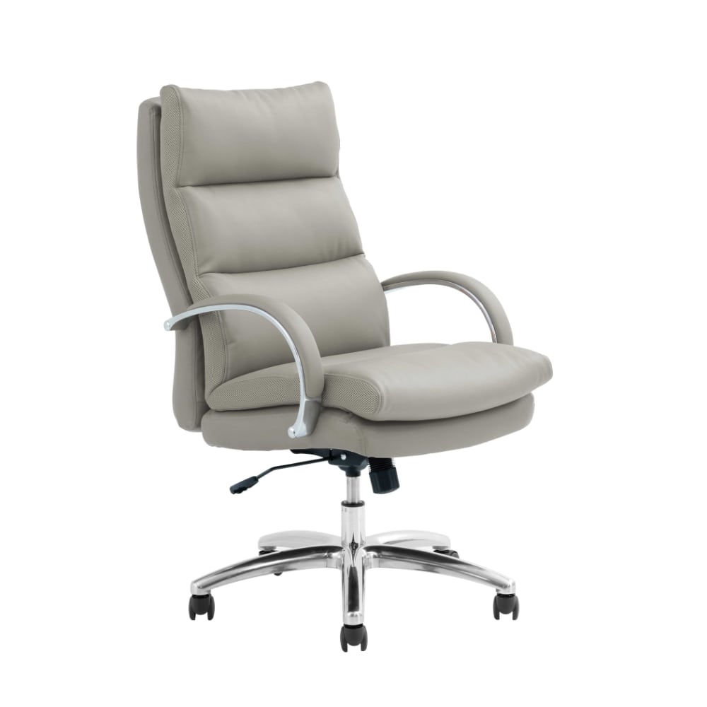 デスクチェア グラント ハイタイプ 合成皮革 グレージュ 【直送品】 返品・キャンセル・他商品と同時購入は不可