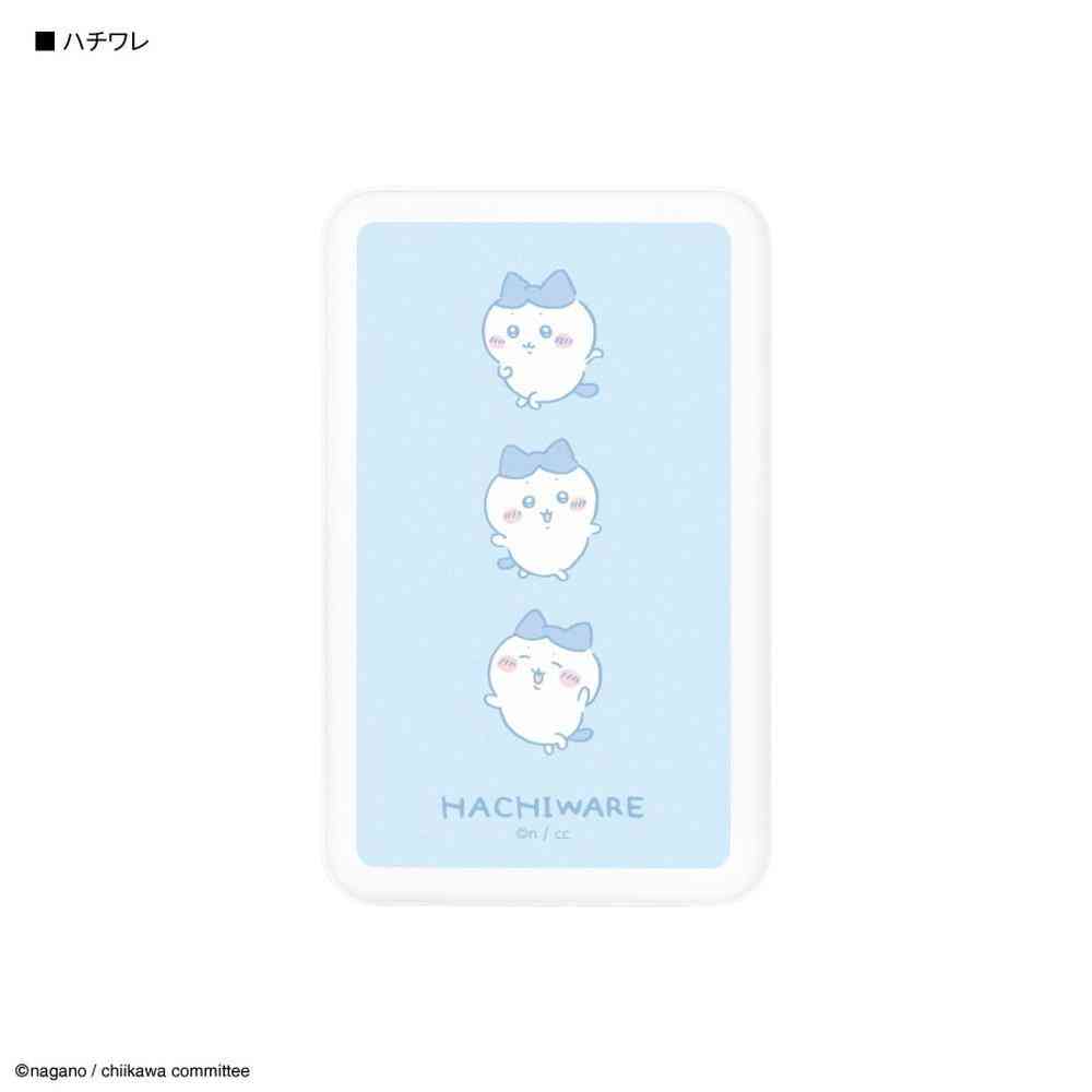 グルマンディーズ ちいかわ ハチワレ MagSafe対応 ワイヤレスリチウム充電器 5000mAh 1個