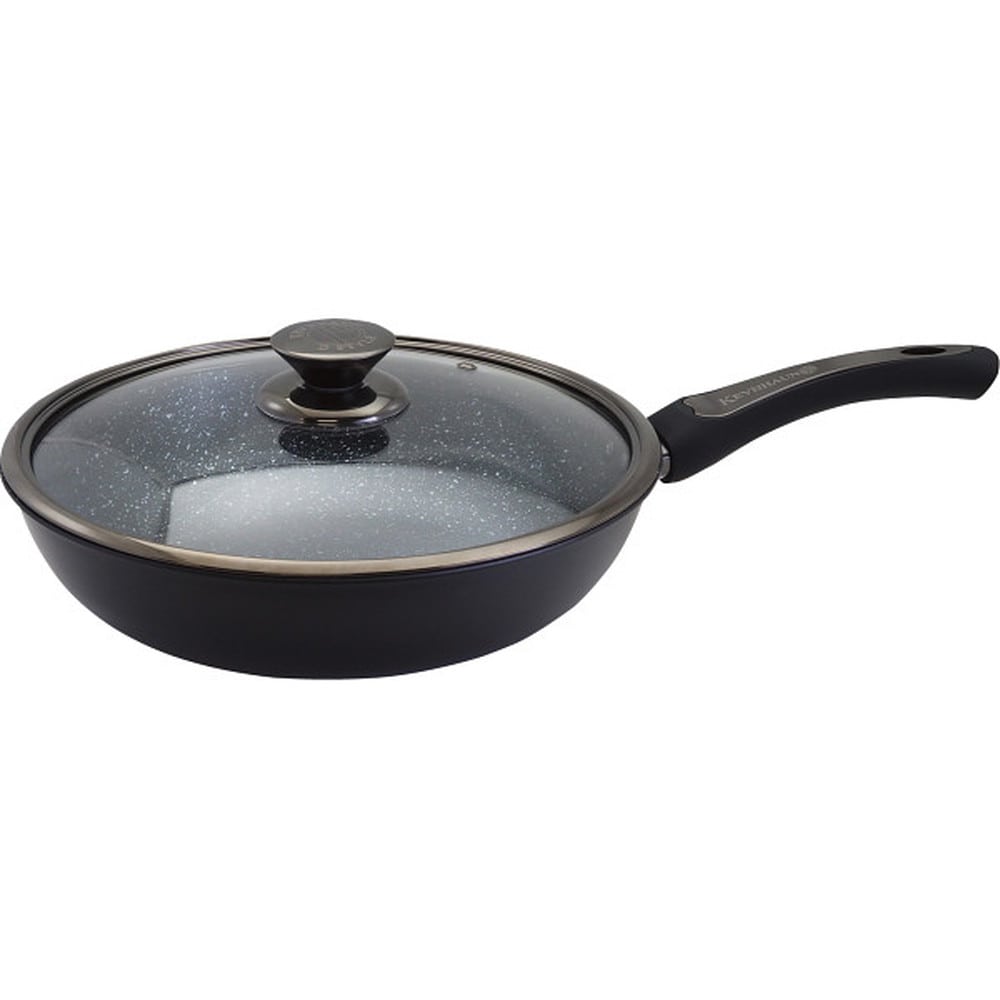 ケヴンハウン ジェットブラック フライパン（28cm） メーカー直送 ▼返品・キャンセル不可【他商品との同時購入不可】