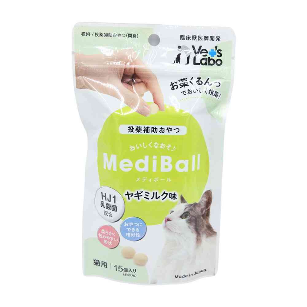 ジャパンペットコミュニケーションズ 猫用 メディボール ヤギミルク味 15個入