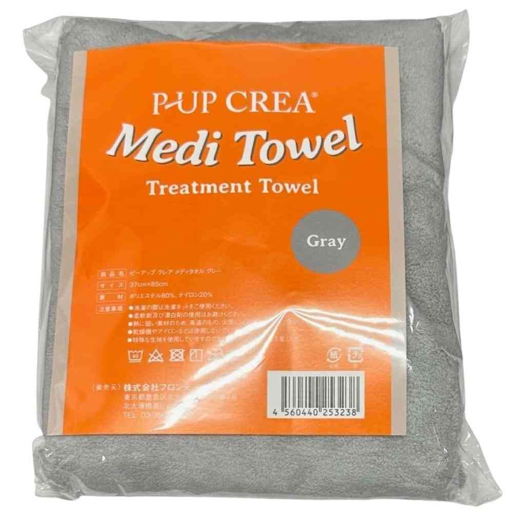 P-UP CREA クレア メディタオル グレー 1枚