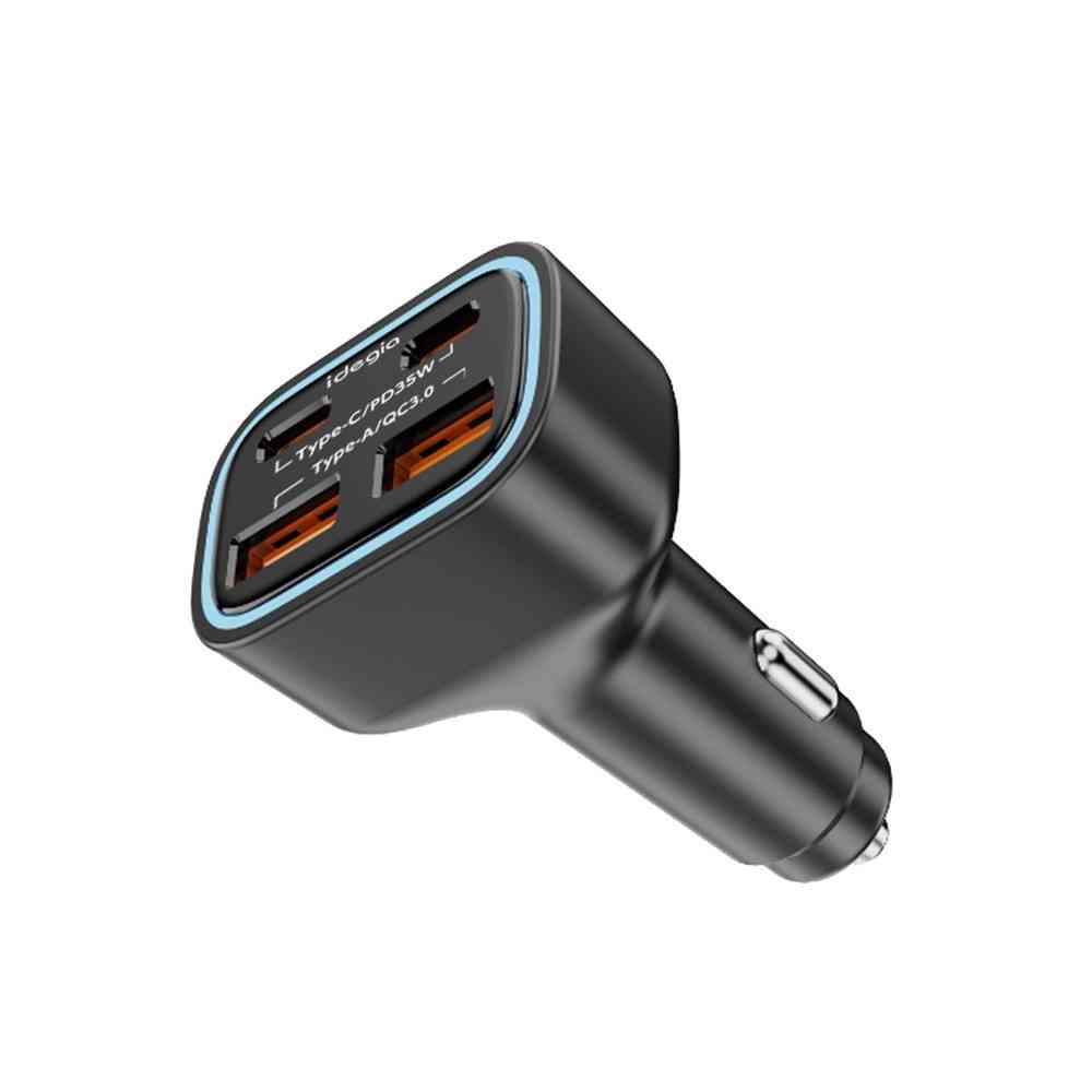 アークス 4ポート急速充電器 ブラック BK X-378