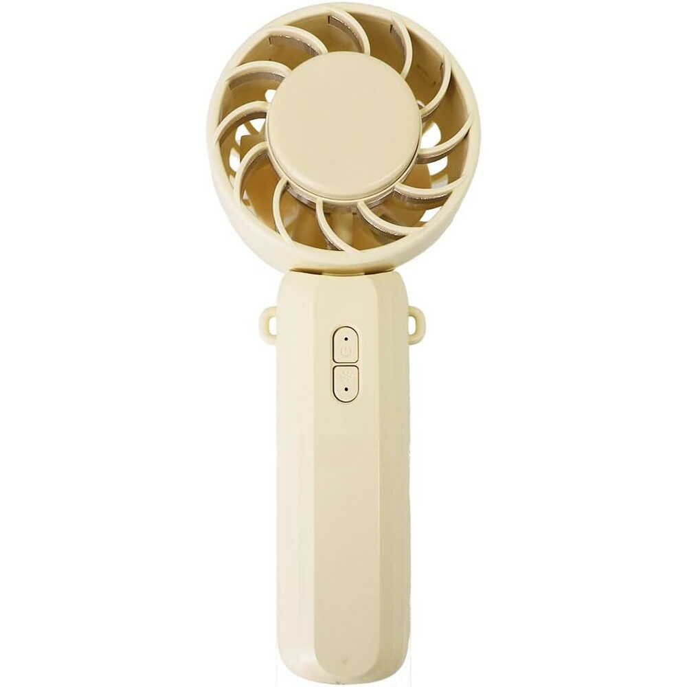 ICEカラープレート付ハンディファン ベージュ 約170g