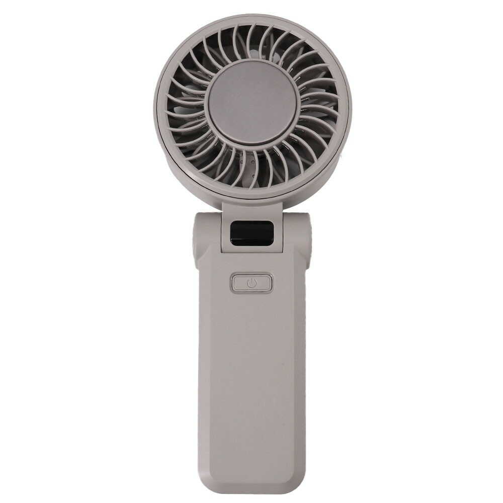 Newseed ICEプレート＆液晶表示付ハンディファン グレー