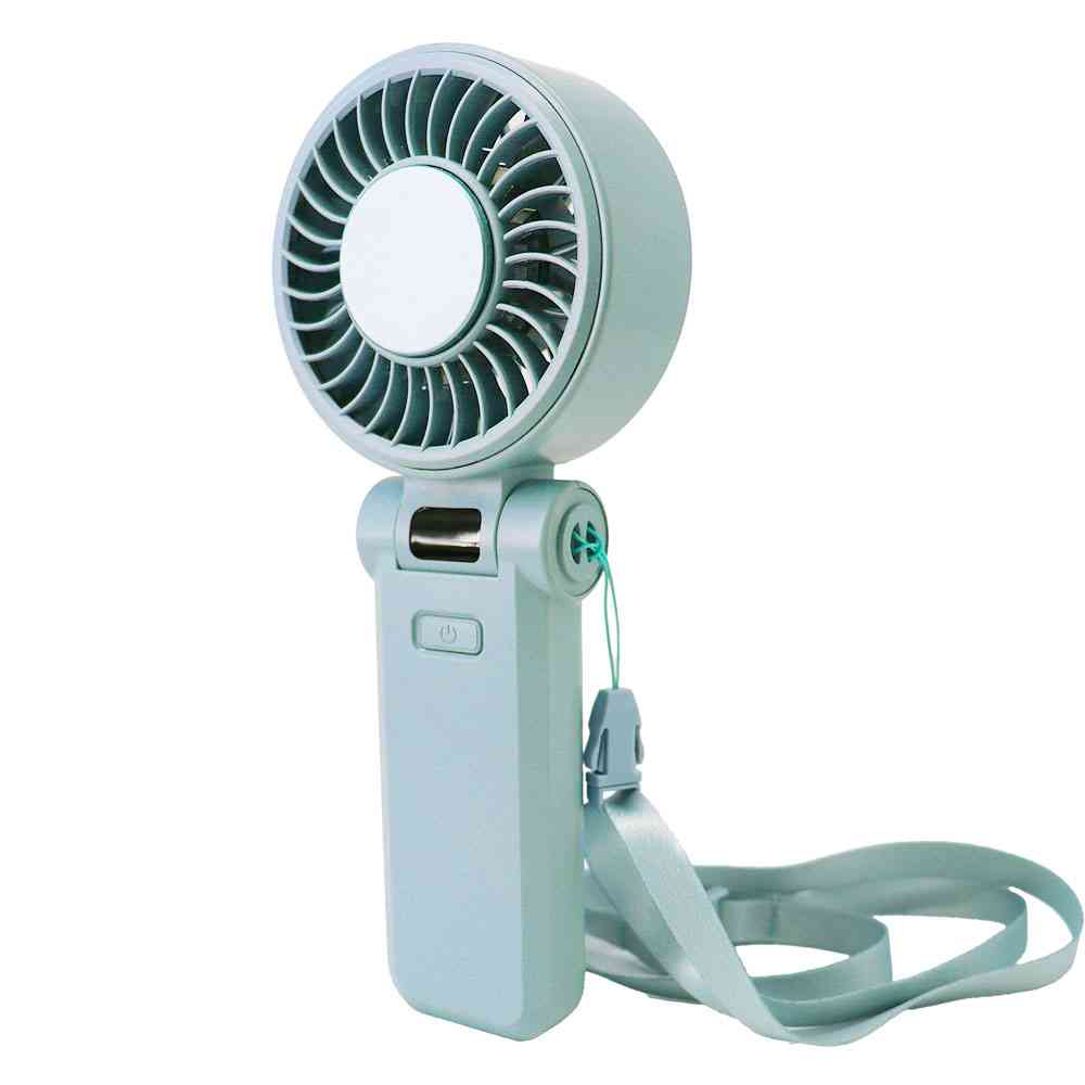 Newseed seena ICEプレート＆液晶表示付ハンディファン エアリーブルー