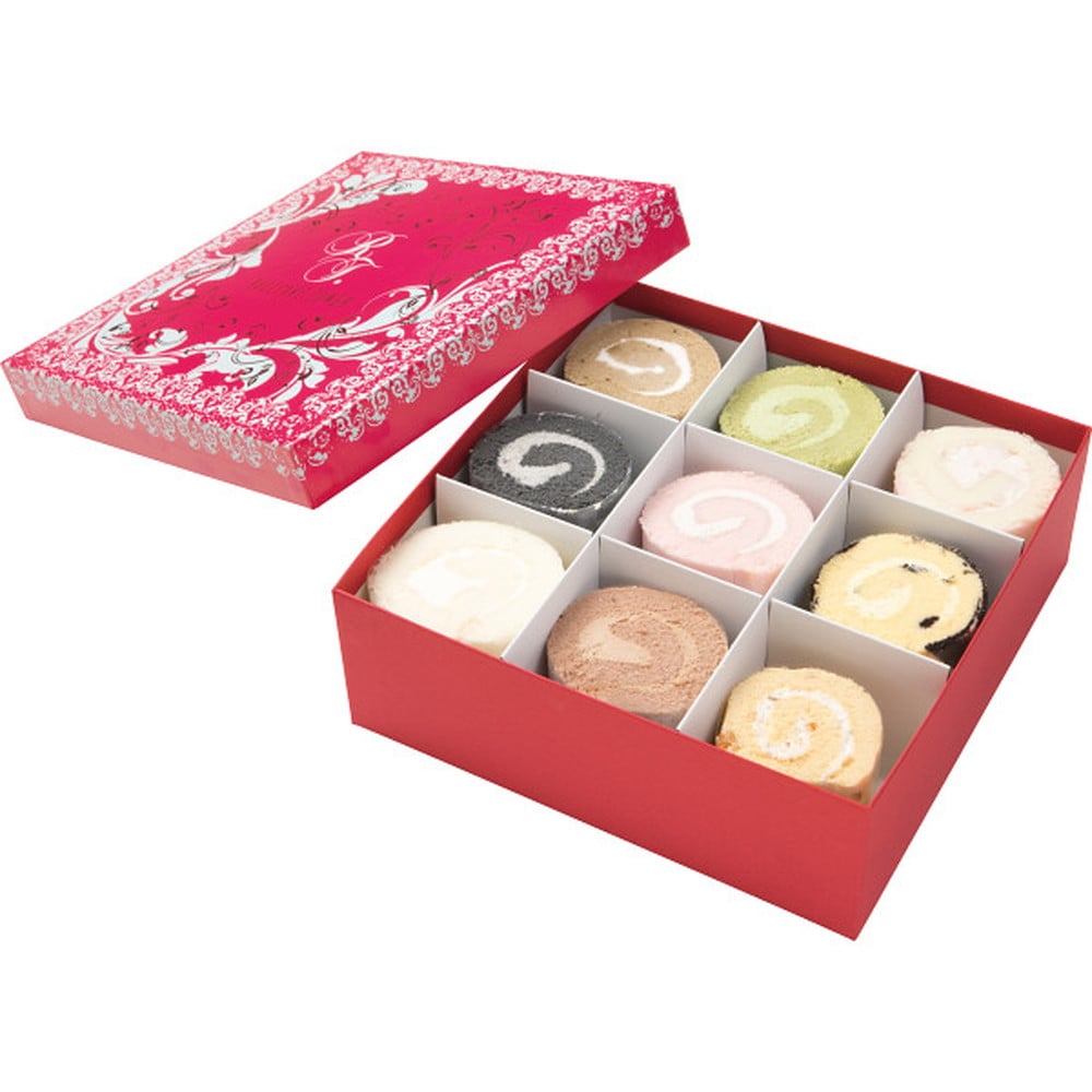 ◆◆新杵堂 ロールケーキタワー（9個） メーカー直送 ▼返品・キャンセル不可[他商品との同時購入不可]