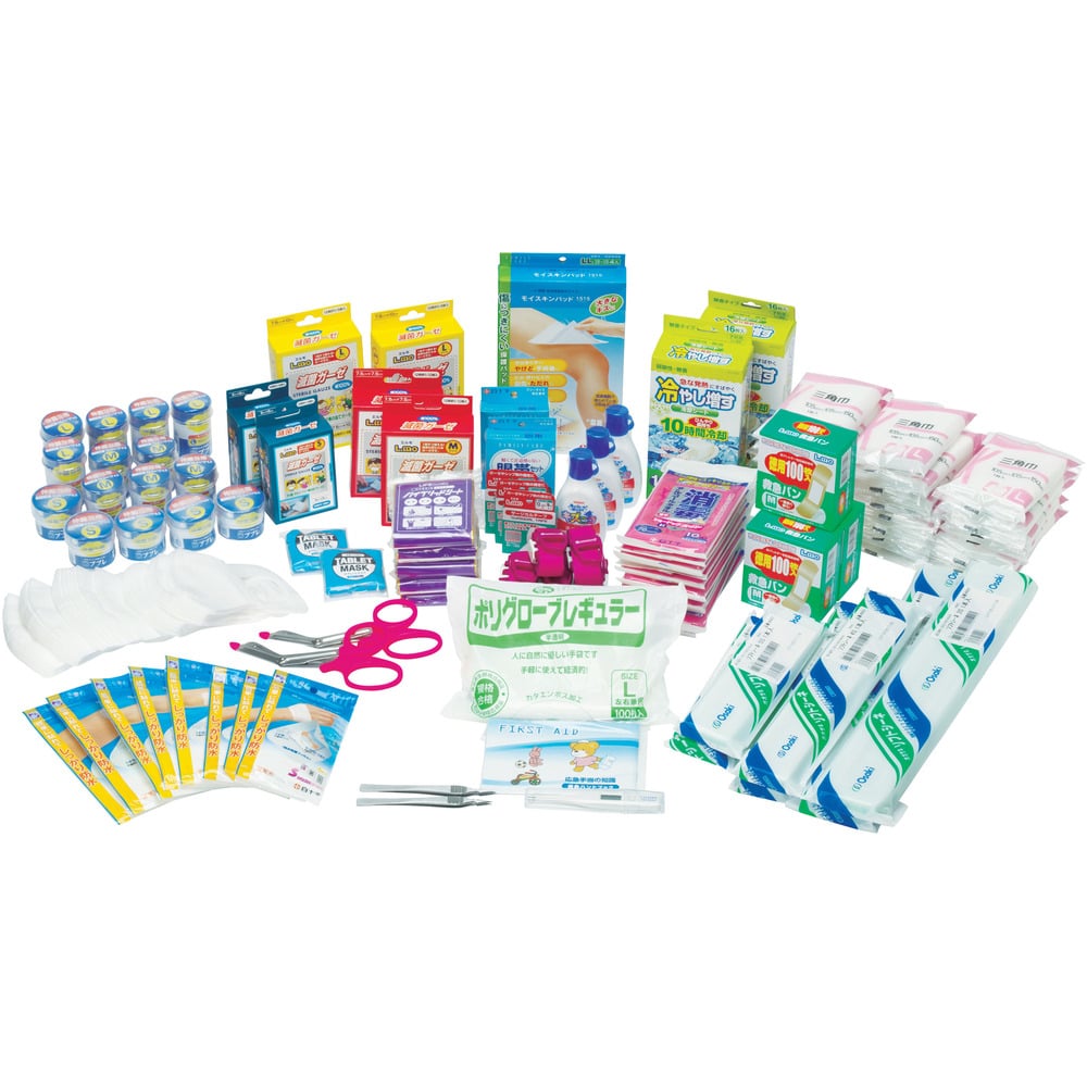 防災用救急箱セット 50人用 400522 【直送品】 返品・キャンセル・他商品と同時購入は不可