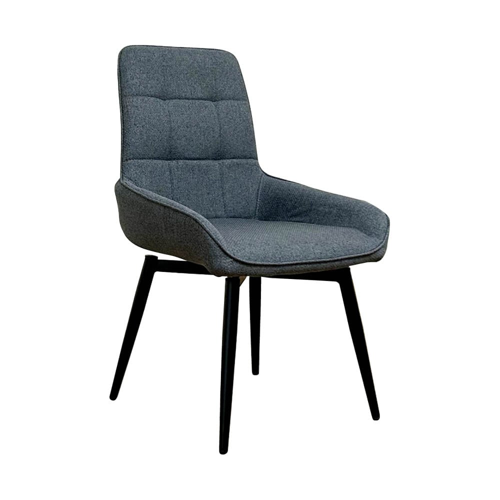 座面とブラックスチール脚 回転チェアー 2脚 DC-RKKA-GY メーカー直送 ▼返品・キャンセル不可【他商品と同時購入不可】