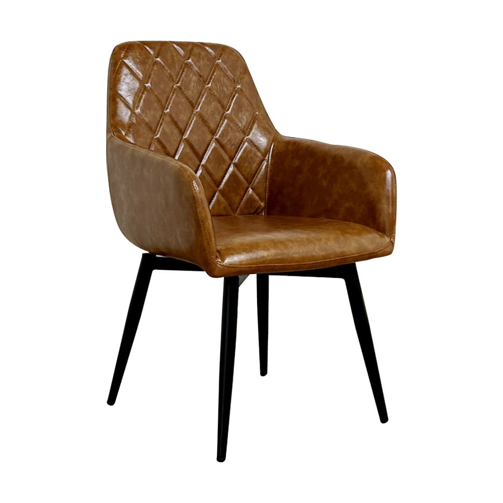 回転式ダイニングチェアー2脚入 DC-CRP-BR メーカー直送 ▼返品・キャンセル不可[他商品との同時購入不可]