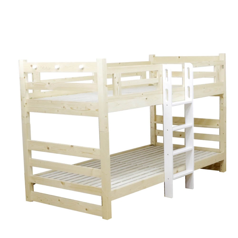 60mm角柱タイプの2段ベッド BB-MK-WH メーカー直送 ▼返品・キャンセル不可【他商品との同時購入不可】