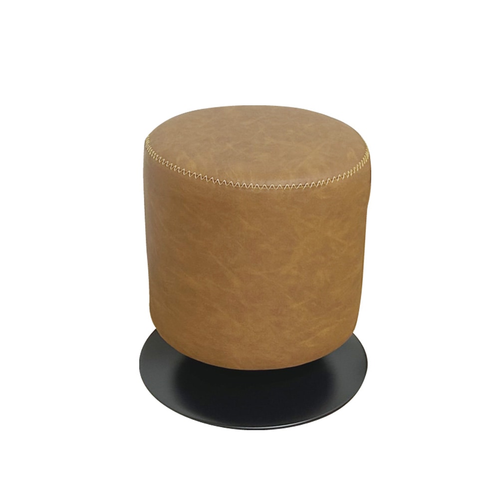 オシャレなラウンドスツール ST-BN-LBR メーカー直送 ▼返品・キャンセル不可[他商品との同時購入不可]