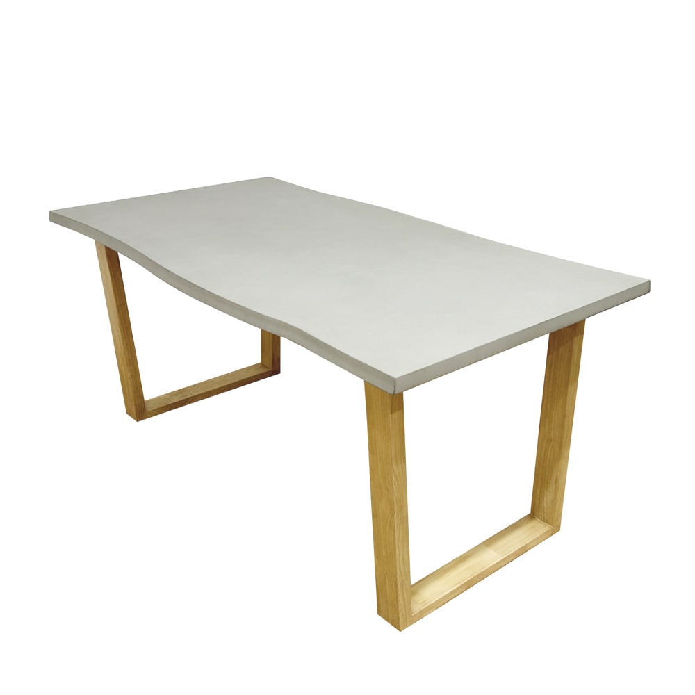 幅160cmのコンクリート調のモダンなデザインダイニングテーブル メーカー直送 ▼返品・キャンセル不可[他商品との同時購入不可]