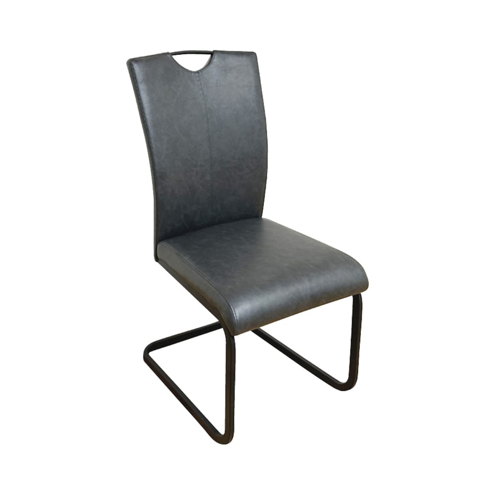 ハイバック仕様のモダンダイニングチェアー 2脚組 DCRI-BK メーカー直送 ▼返品・キャンセル不可[他商品との同時購入不可]