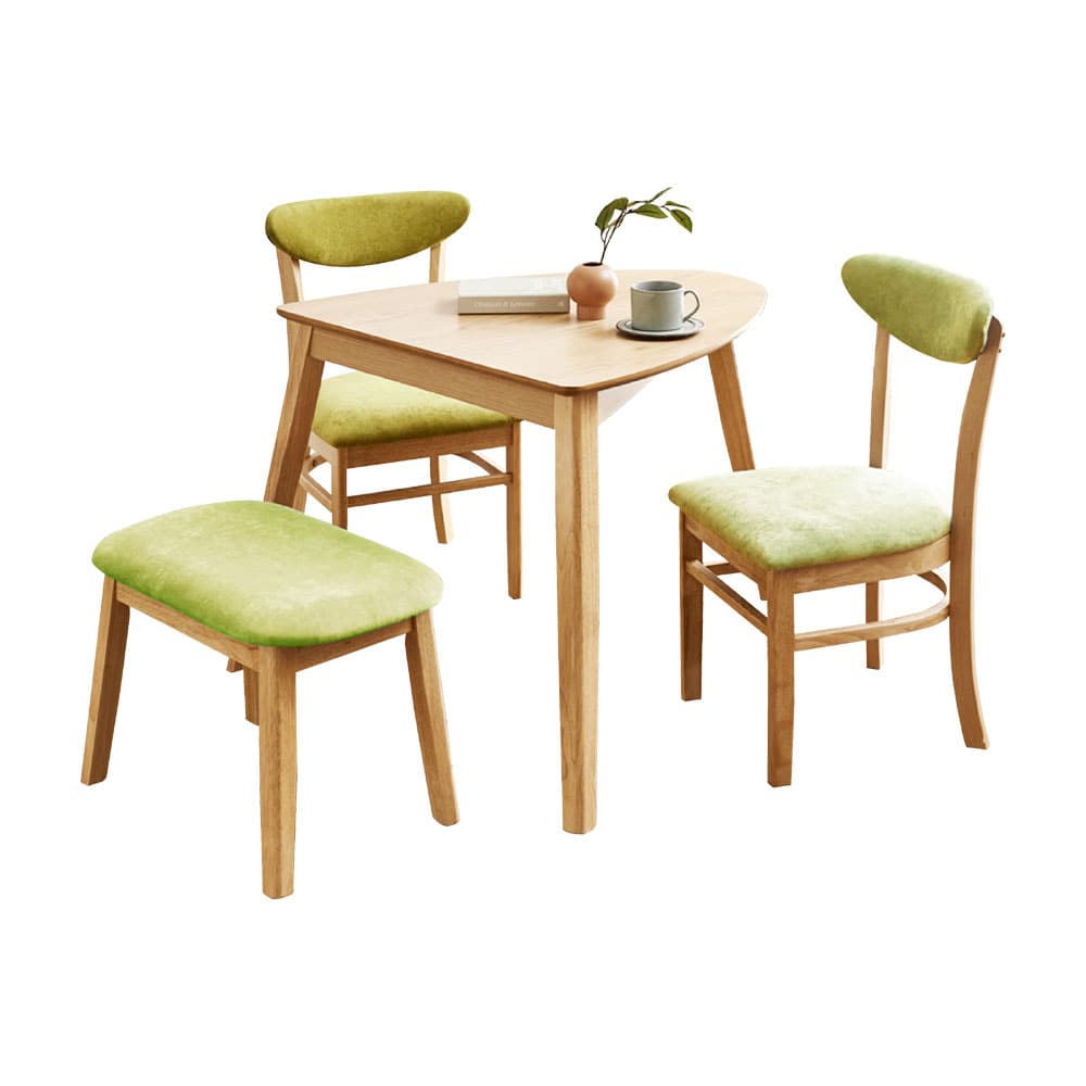 三角テーブルダイニング4点セット  DC-SAKURA-GR メーカー直送 ▼返品・キャンセル不可[他商品との同時購入不可]